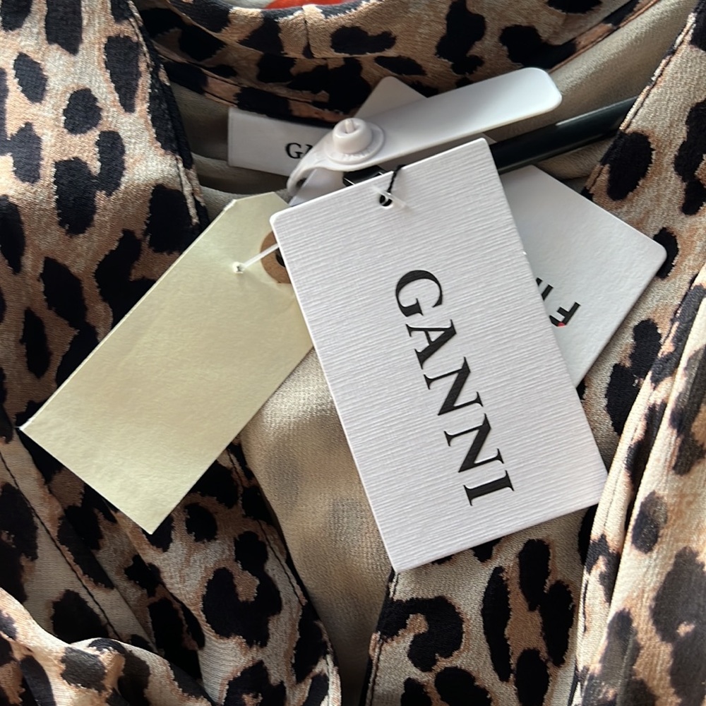 Ganni leopard wrap dress - Picture 4 of 4